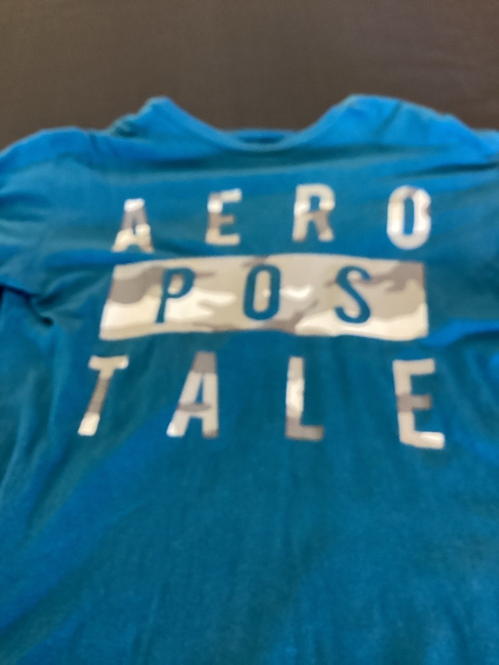 Aeropostale ,Teal Logo Tee, Size Small